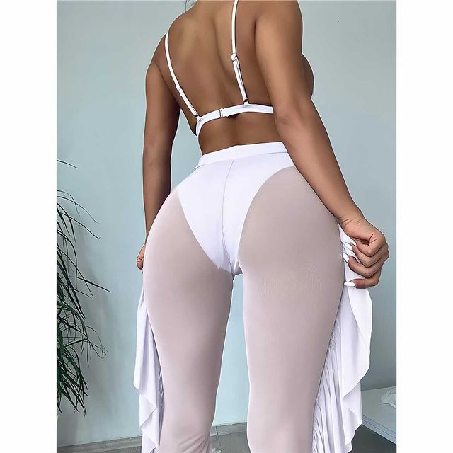 Costum de baie din 3 piese, cu pantaloni [2]