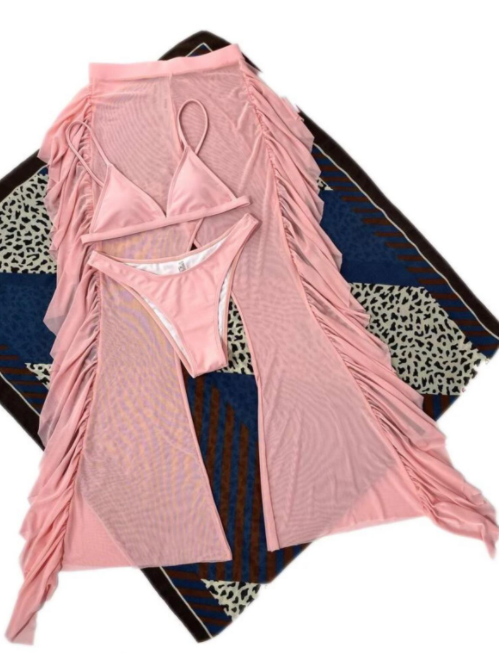 Costum de baie din 3 piese, cu pantaloni [3]