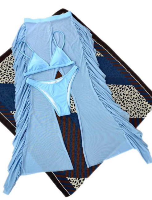 Costum de baie din 3 piese, cu pantaloni [4]