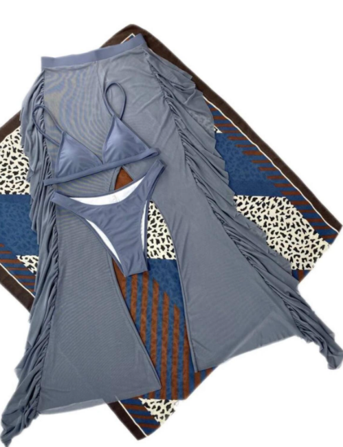 Costum de baie din 3 piese, cu pantaloni [3]