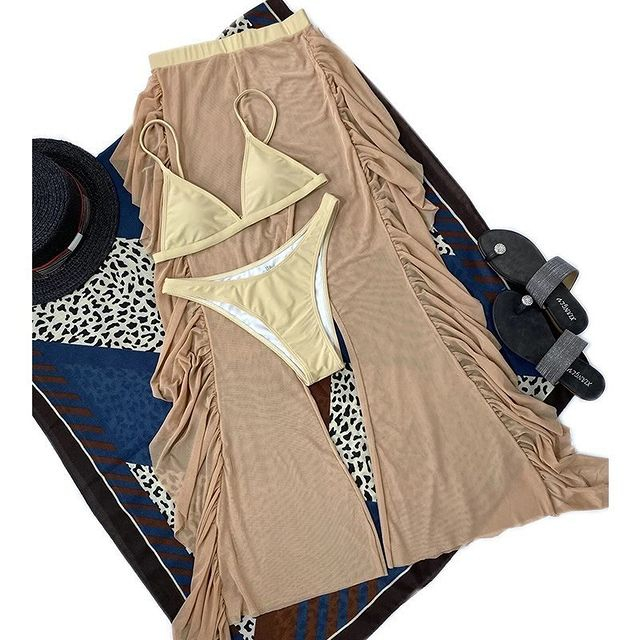 Costum de baie din 3 piese, cu pantaloni [3]