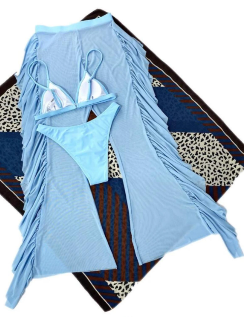 Costum de baie din 3 piese, cu pantaloni [3]