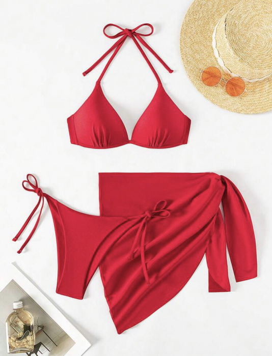 Costum de baie din 3 piese, cu push-up [4]