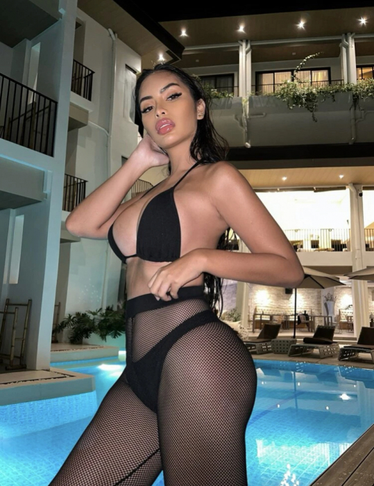 Costum de baie din 3 piese, uni [3]