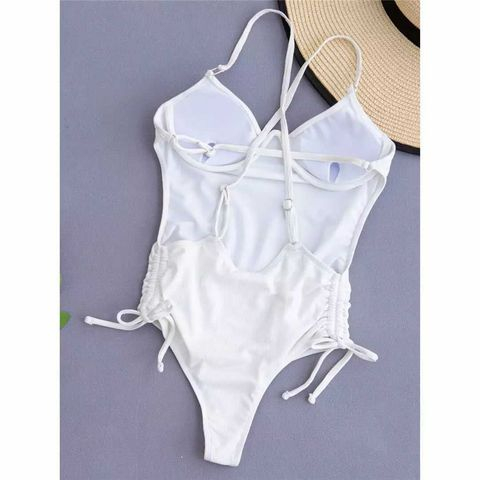 Costum de baie intreg, alb [4]