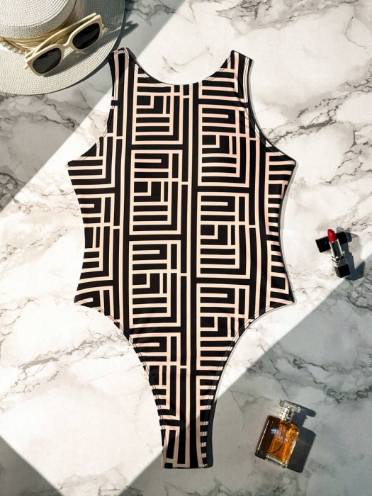 Costum de baie intreg, cu dungi [5]