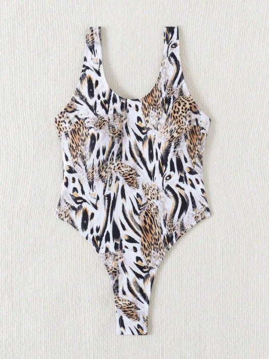 Costum de baie intreg, animal print [4]
