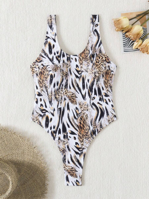 Costum de baie intreg, animal print [2]