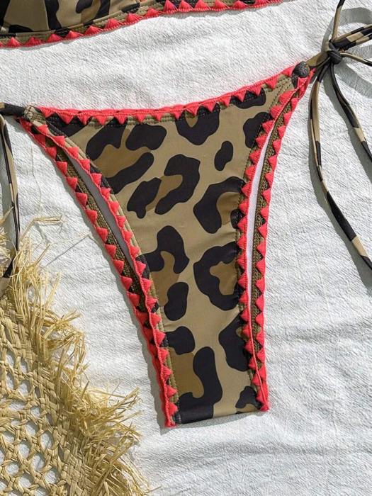 Costum de baie 2 piese, animal print [3]