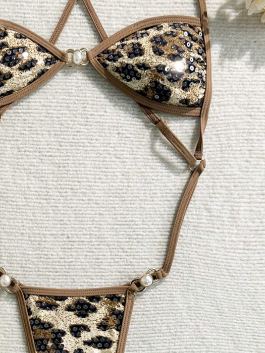 Costum de baie intreg cu decupaj si imprimeu [5]