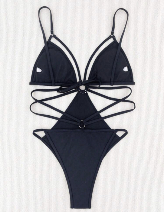 Costum de baie intreg cu decupaje [3]