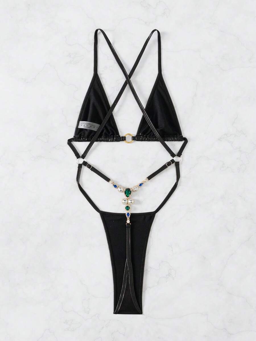 Costum de baie intreg, cu slip tanga [3]