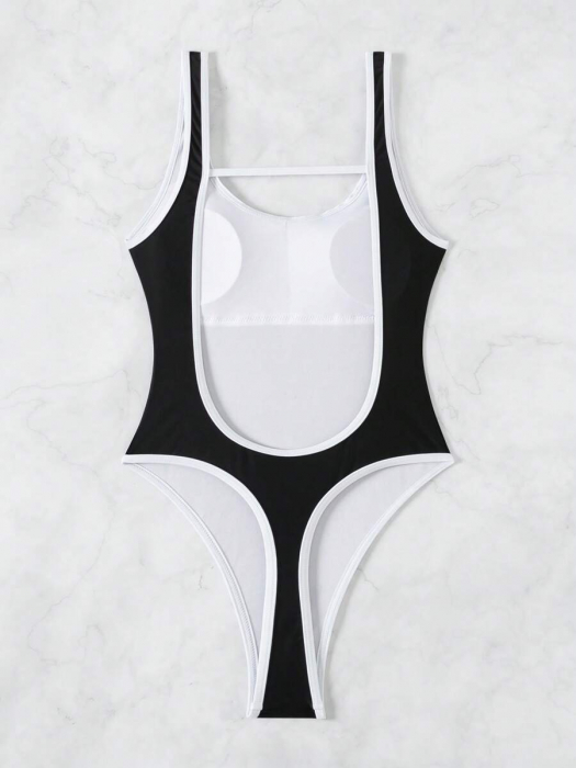 Costum de baie intreg, negru [4]
