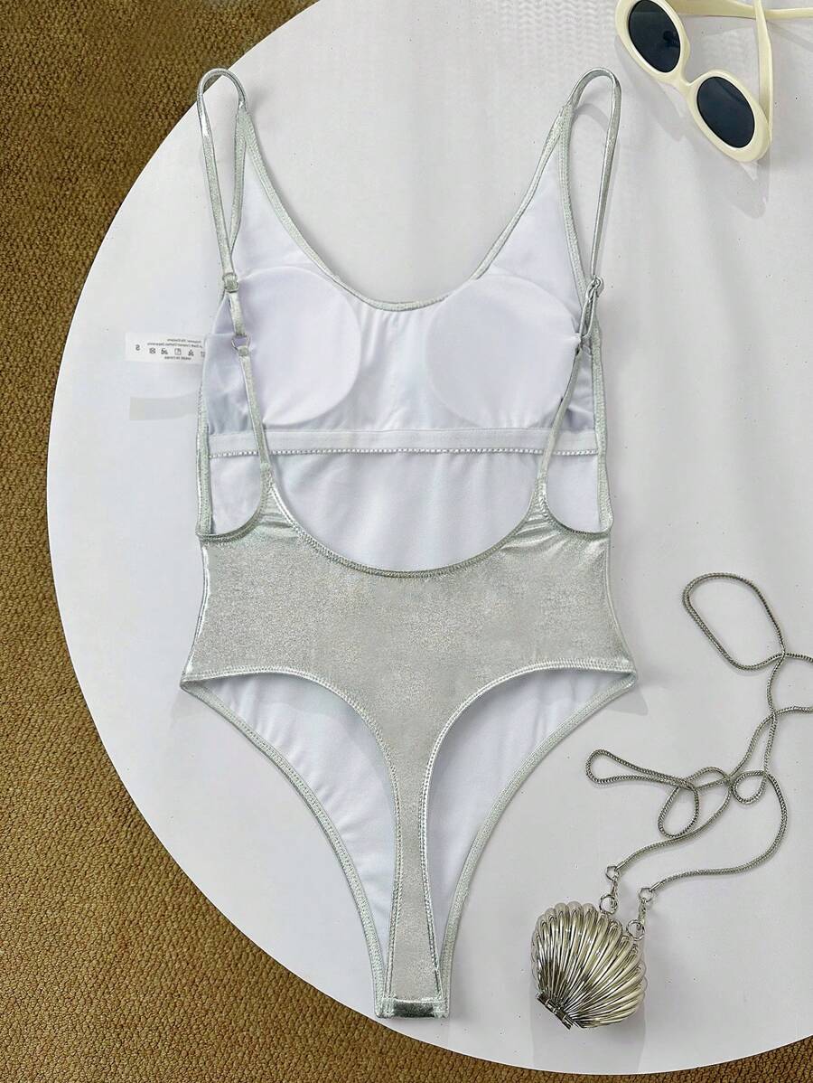 Costum de baie intreg, argintiu [4]