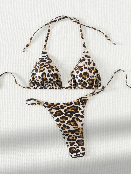 Costum de baie 2 piese, animal print [4]