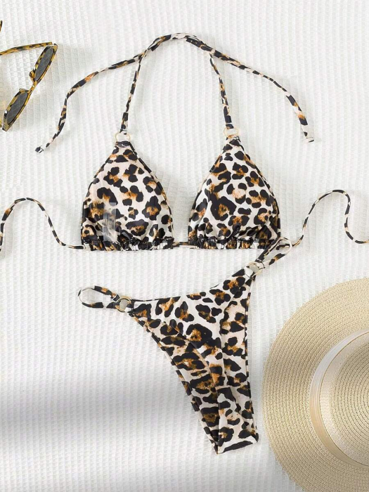 Costum de baie 2 piese, animal print [6]