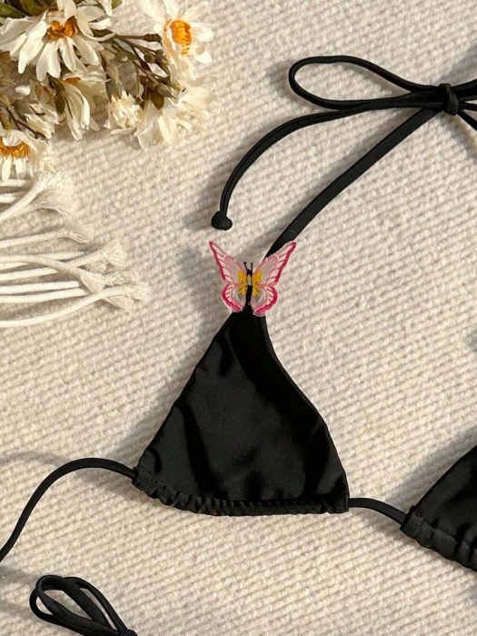 Costum de baie 2 piese, cu fluture [4]