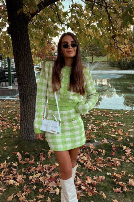 Costum verde fusta si sacou [8]