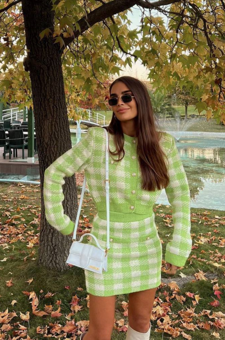 Costum verde fusta si sacou [7]