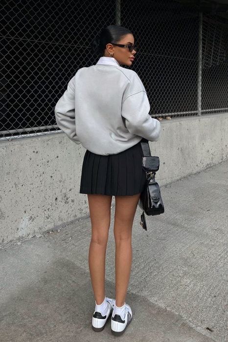 Fusta-pantalon cu aspect plisat [8]