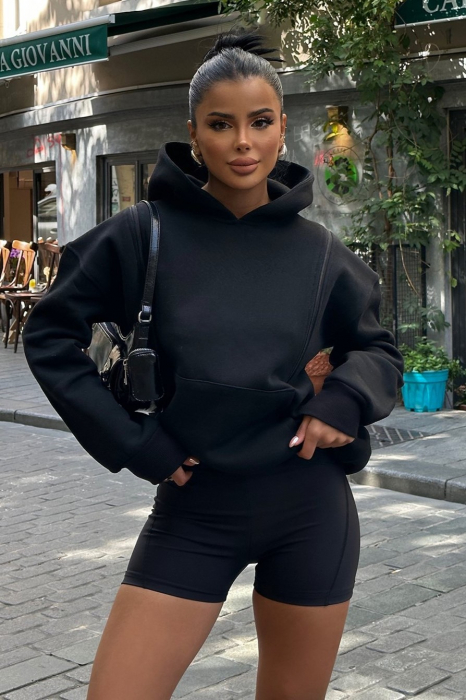 Hanorac lejer cu fermoar si gluga [8]