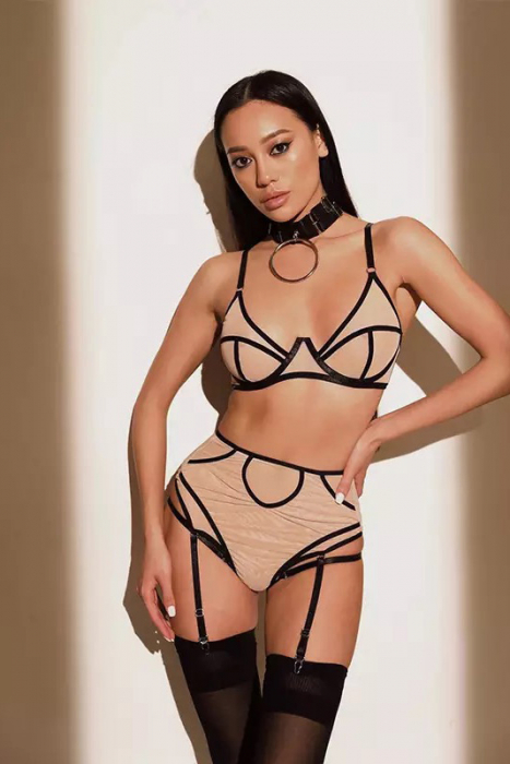 Lenjerie intima din 2 piese, nude [5]