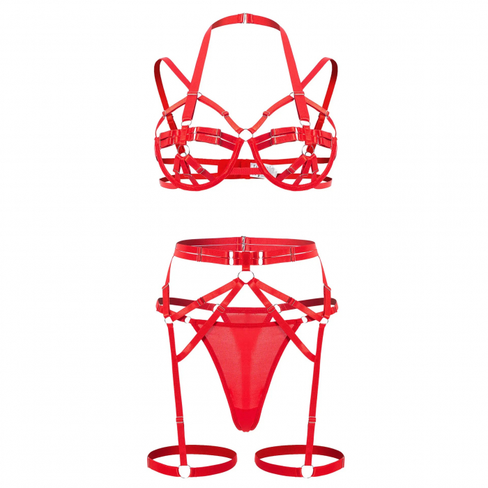 Lenjerie intima 3 piese, cu decupaje [6]