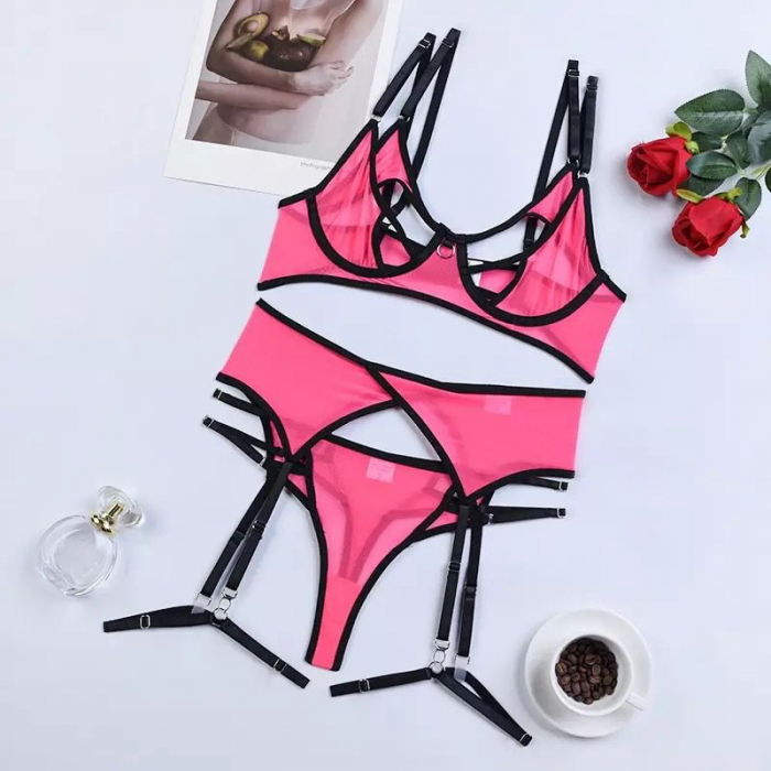 Lenjerie intima 3 piese, cu decupaje [5]