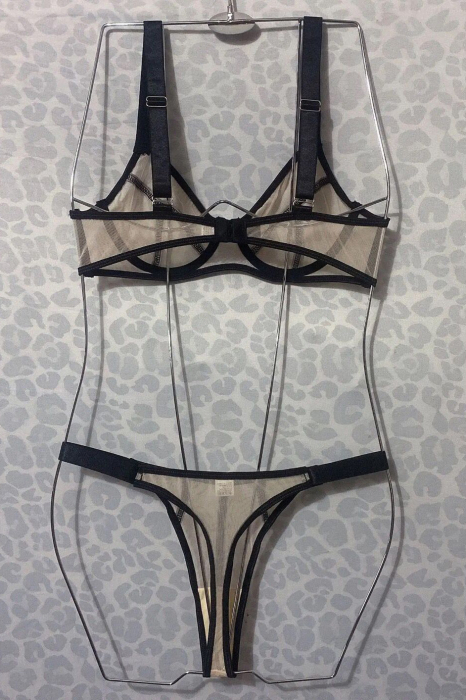 Lenjerie intima 3 piese, nude [4]
