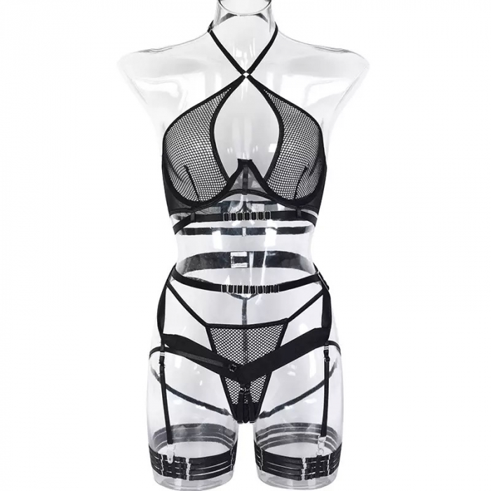 Lenjerie intima 4 piese, cu decupaje [6]