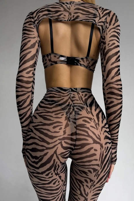 Lenjerie intima 4 piese, cu imprimeu [3]