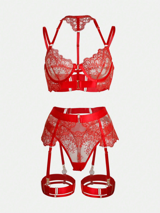 Lenjerie intima 4 piese, din dantela [4]