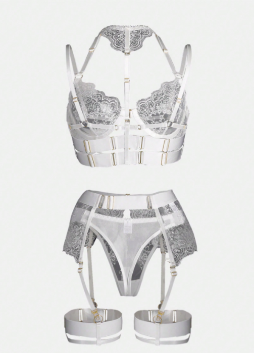 Lenjerie intima 4 piese, din dantela [5]