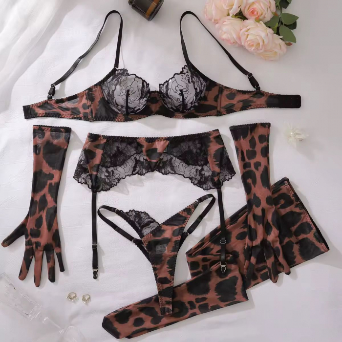 Lenjerie intima 4 piese, negru [4]