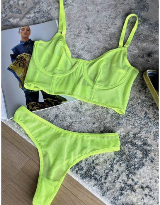 Lenjerie intima din 2 piese, verde [6]