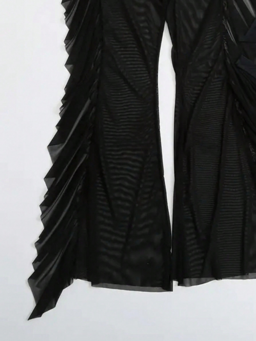 Pantaloni de plaja, cu volane [4]