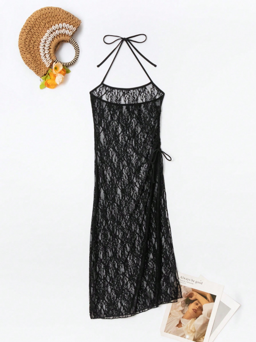 Rochie de plaja lunga, din dantela [3]