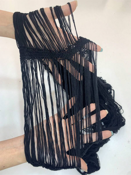 Rochie de plaja scurta, din plasa cu decupaj [6]