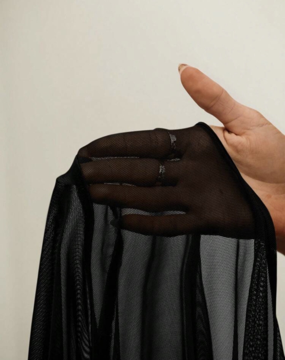 Rochie de plaja scurta, negru [8]