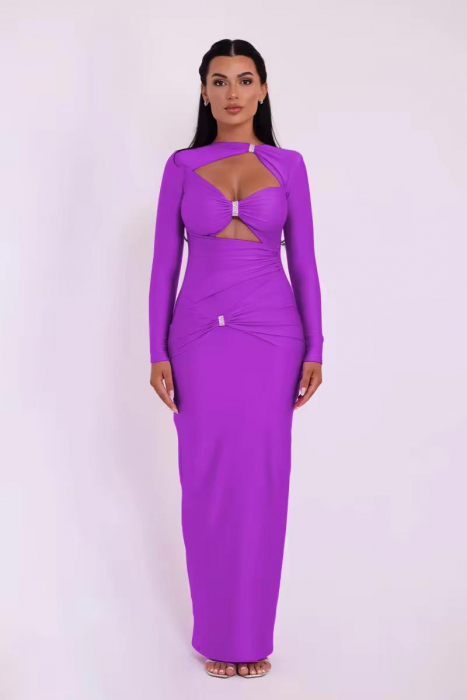 Rochie lunga eleganta cu maneca lunga [6]