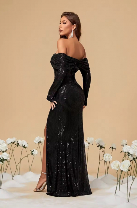 Rochie lunga eleganta din paiete [2]