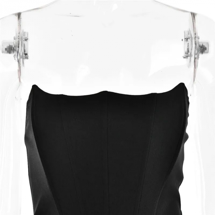 Rochie lunga eleganta din satin [7]