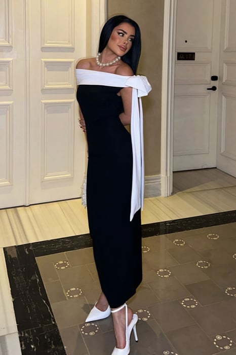 Rochie lunga eleganta, pe umeri [5]