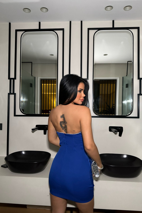 Rochie mini cu strasuri [3]