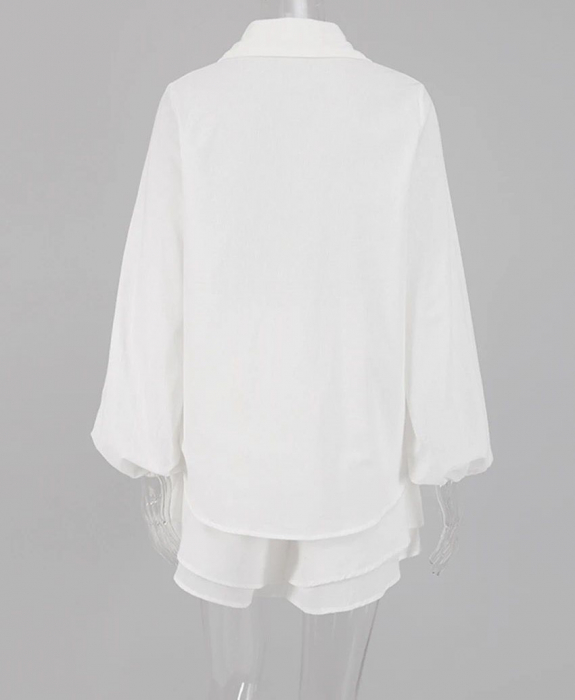 Set 2 piese format din bluza si fusta-pantaloni. [4]