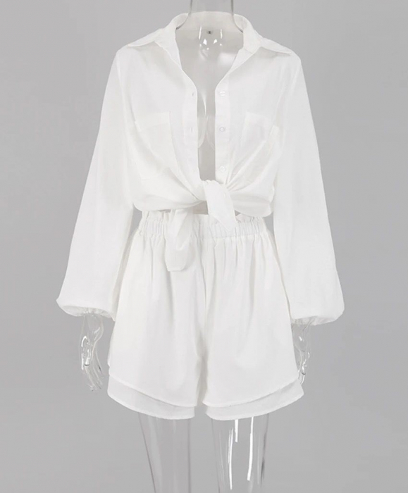 Set 2 piese format din bluza si fusta-pantaloni. [3]