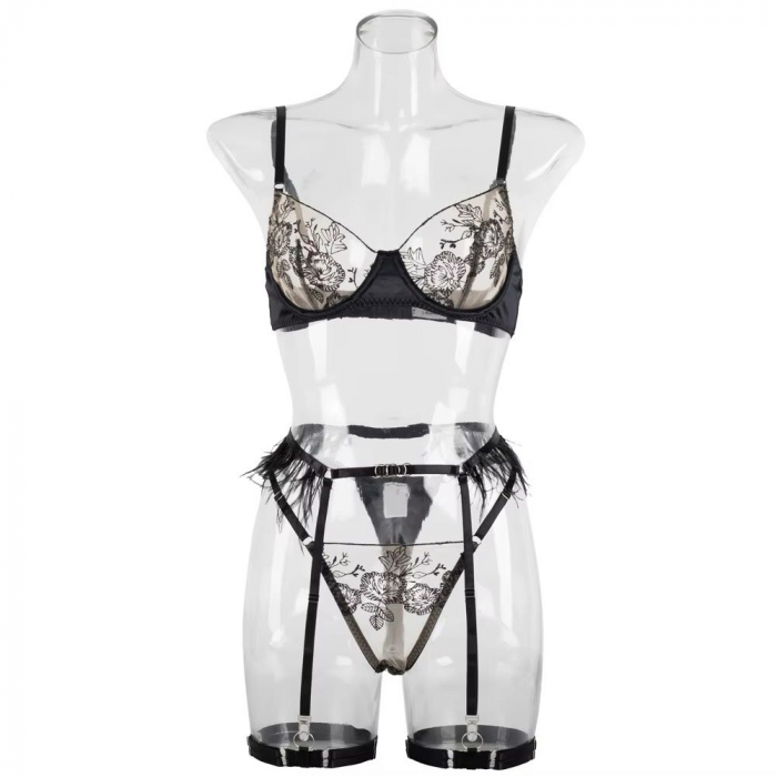 Set de lenjerie intima 4 piese, CU PENE [6]