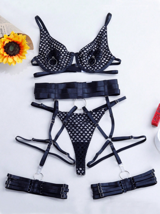 Set de lenjerie intima 4 piese, cu bretele reglabile [9]