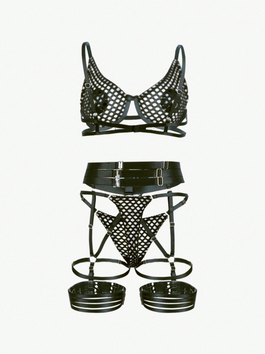 Set de lenjerie intima 4 piese, cu bretele reglabile [10]