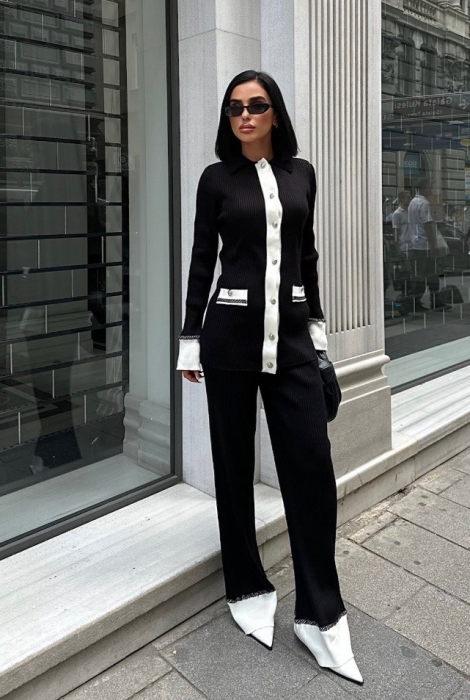 Set format din cardigan si pantaloni [4]